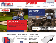 Tablet Screenshot of masekgolfcars.com